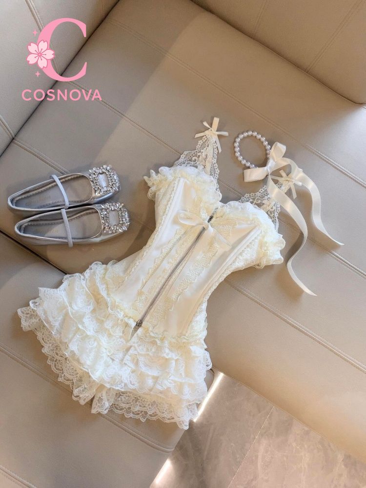 Lace Trim Cami - Cute Desire Lace Bustier Top High