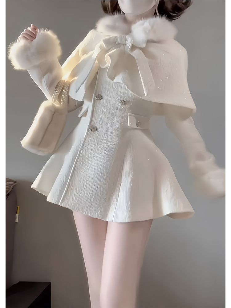 Ruched Dress Mini - French Solid Elegant Princess Mini Dress