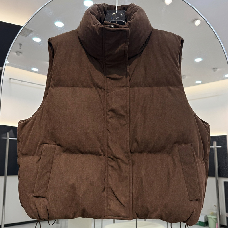Puffer Vest Fashion Women - Puffer Vest Women Stand Collar Short