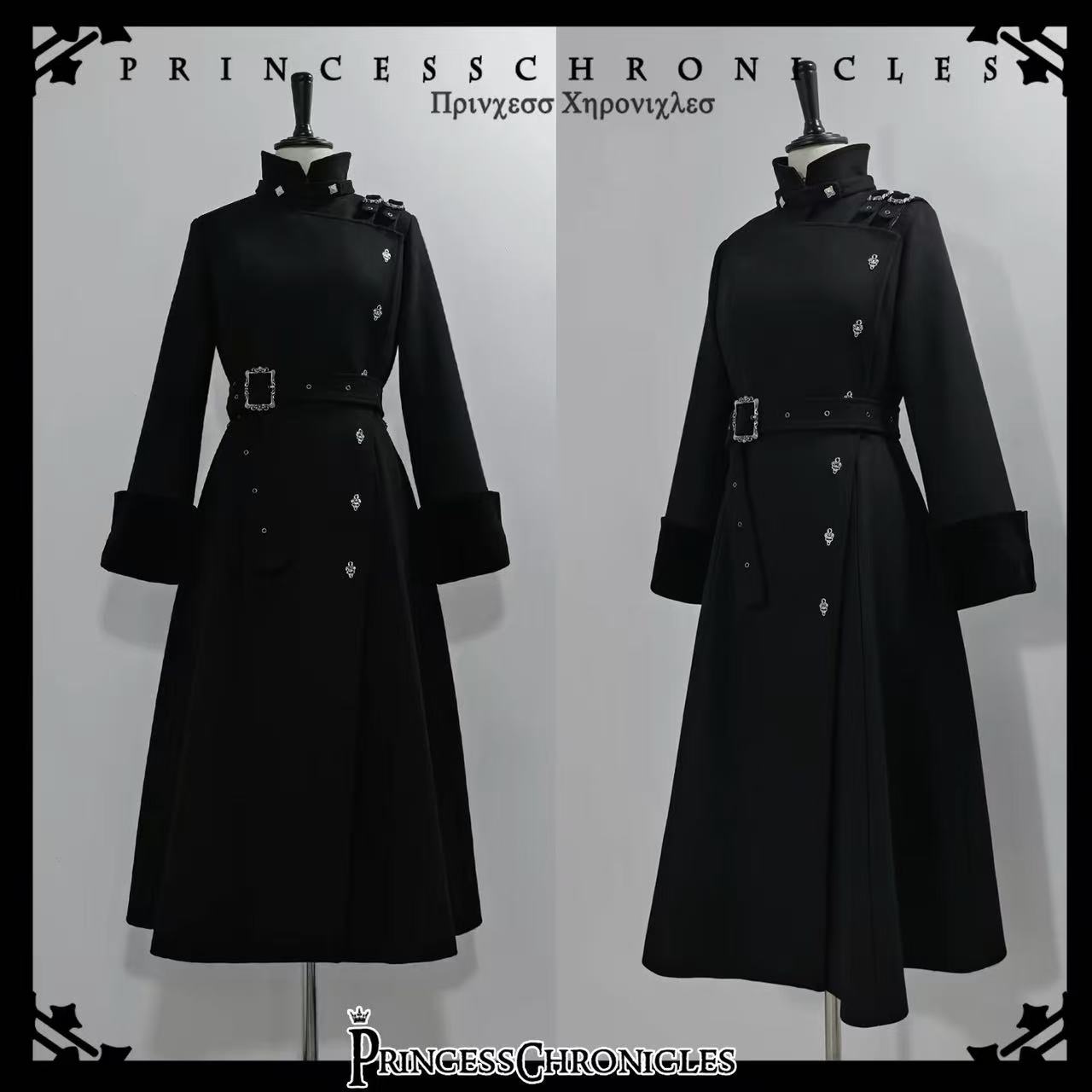 Women'S Fashion Long Coat - Aesthetic Gothic Style Elegant Long Woolen