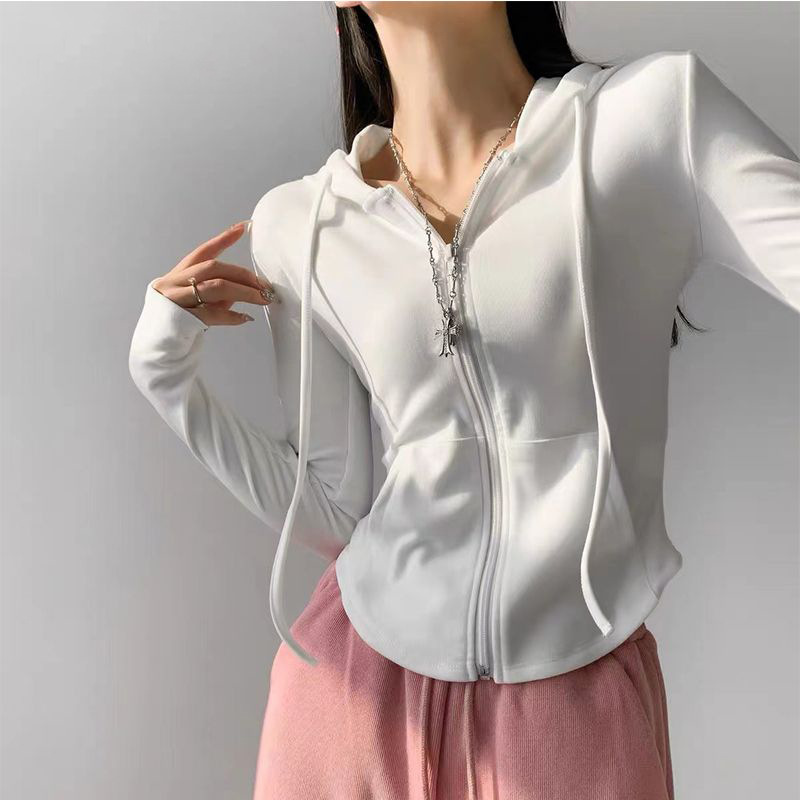 Women'S Fashion Long Coat - Women Sexy Casual Hooded Cardigan Slim