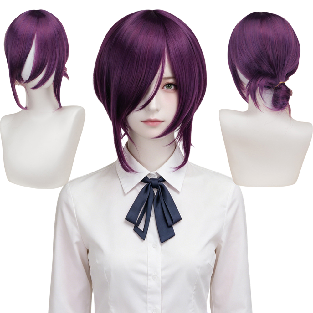 Women'S Fashion Layering - Dark Purple Layered Bob Wig with