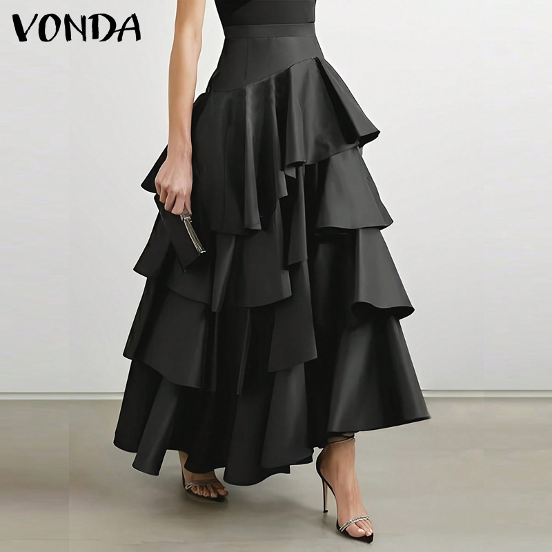 VONDA Plus Size 5XL Women Long - Women'S Fashion Layering ulasan dan harga