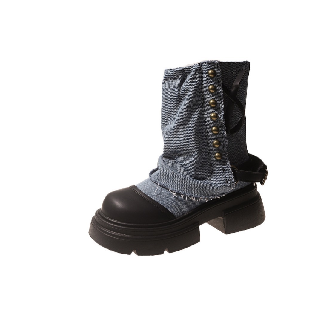 Women Boots British Fashion Pa - Women'S Fashion Trousers ulasan dan harga