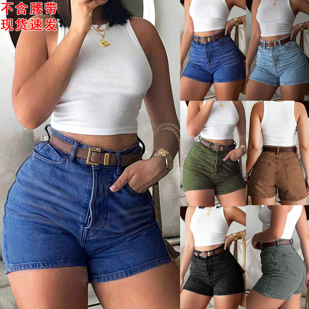 Women Summer Denim Shorts High - Women'S Fashion Trousers ulasan dan harga