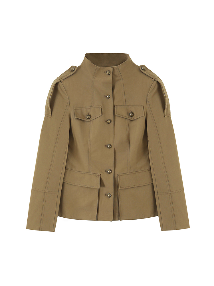 Fashion Women Military Style J - Women'S Fashion Utility Jacket ulasan dan harga
