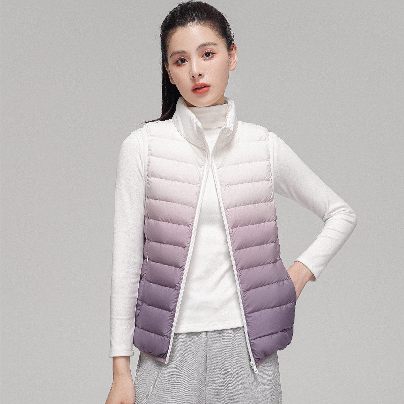Women Fashion Gradient Ultra L - Puffer Vest Fashion Women ulasan dan harga
