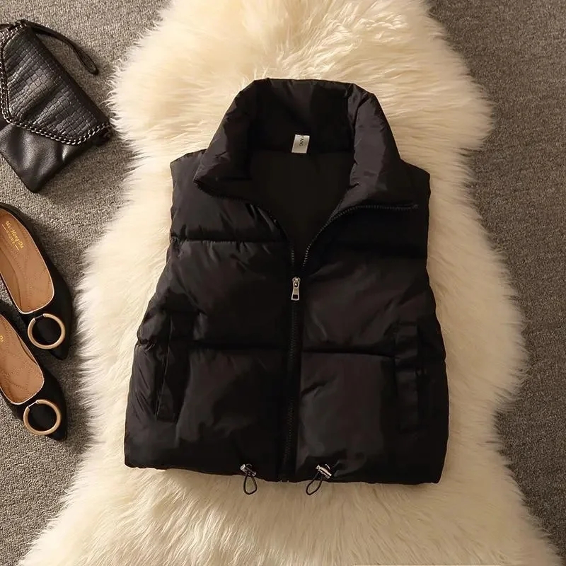 Women's Padded Puffer Sleevele - Puffer Vest Fashion Women ulasan dan harga