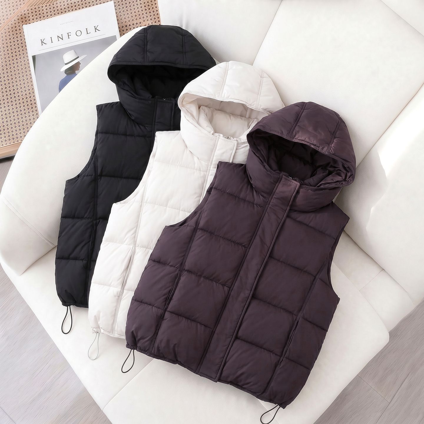 Fashion Sleeveless Waistcoat W - Puffer Vest Fashion Women ulasan dan harga