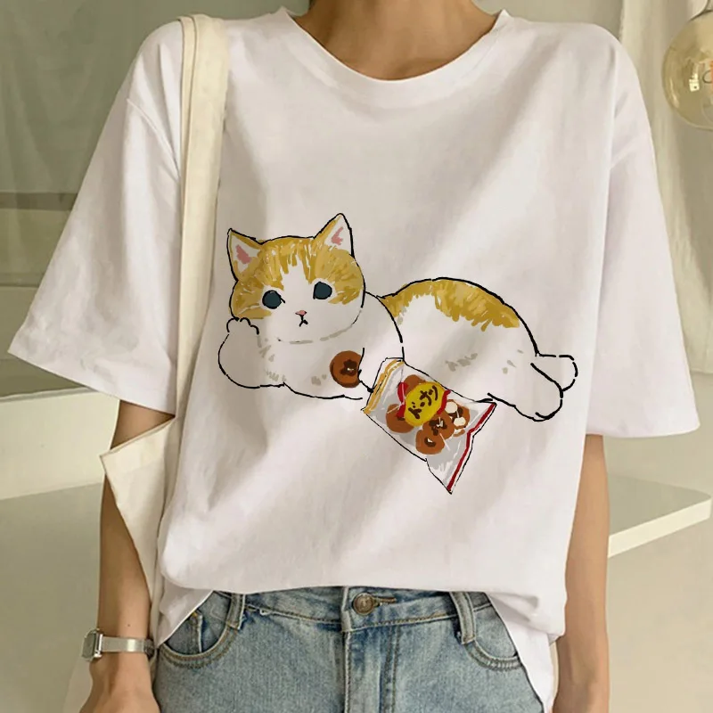Summer New Cute Cat Funny Cart - Women'S Fashion In The 90S ulasan dan harga