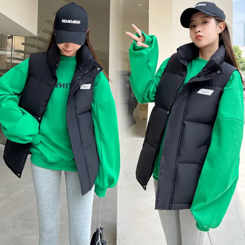 Fall Winter Warm Cropped Vest  - Puffer Vest Fashion Women ulasan dan harga