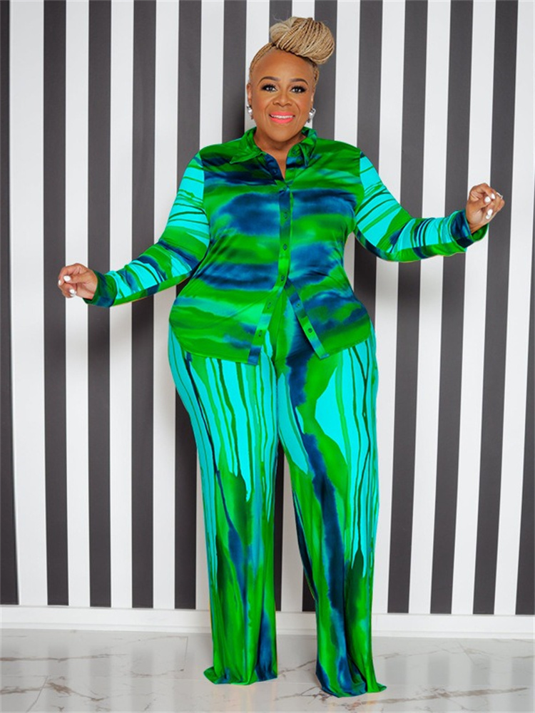 Wmstar Plus Size Two Piece Out - Tie Dye Two Piece ulasan dan harga