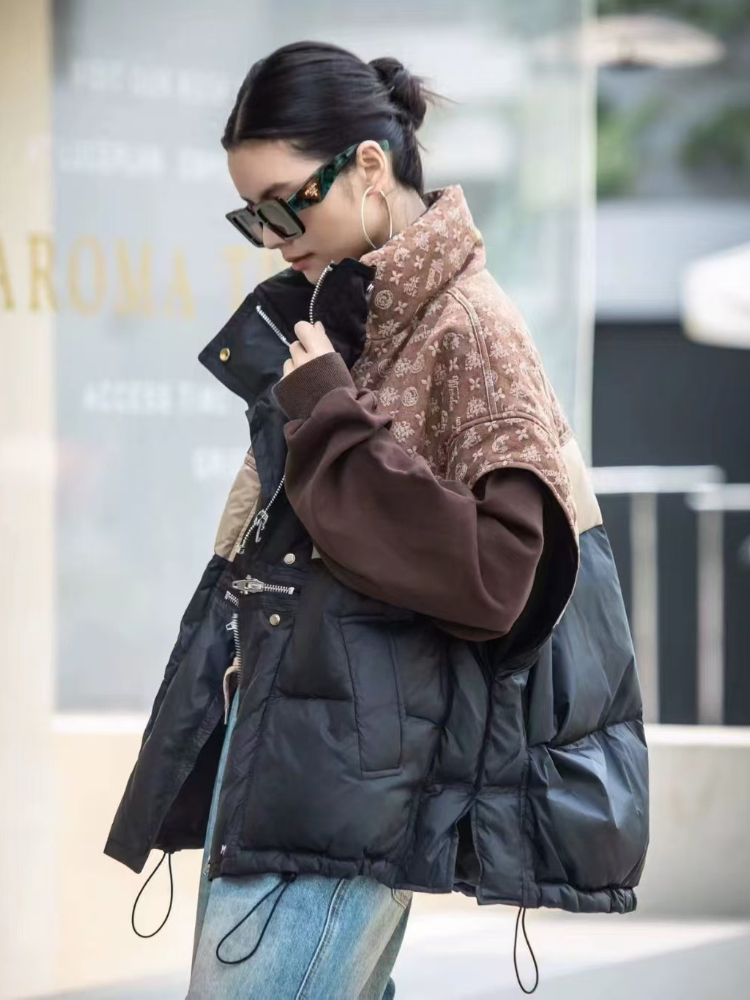 Fashion Retro Down Jacket Vest - Puffer Vest Fashion Women ulasan dan harga
