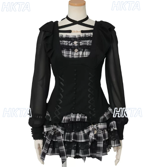 Liz Japanese Sweet Fairy Ruffl - Ruched Dress Mini ulasan dan harga