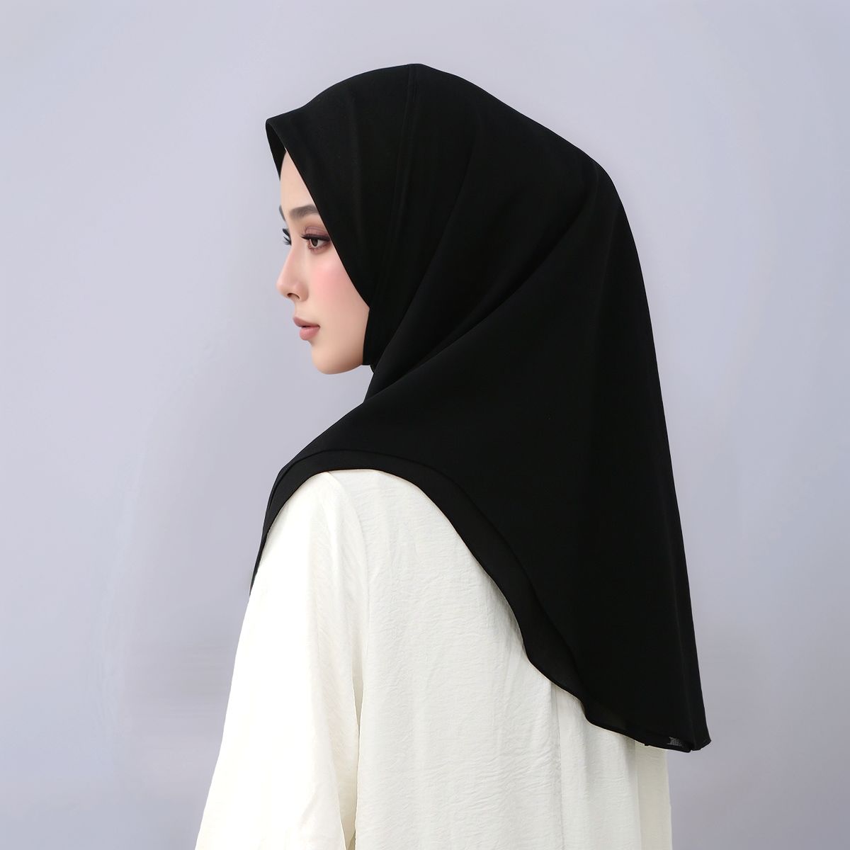 New Double layered Chiffon Rea - Women'S Fashion Layering ulasan dan harga