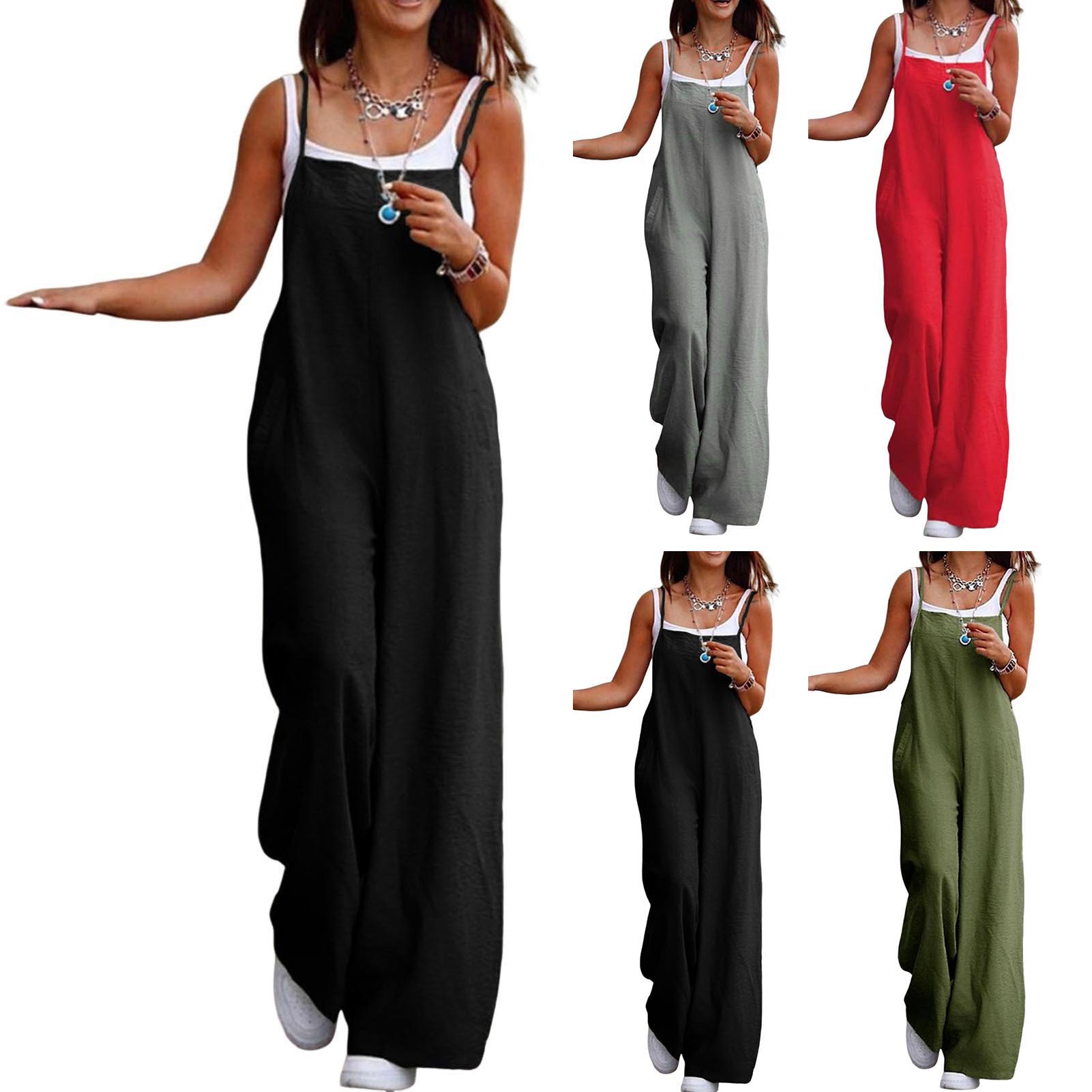 Casual Loose Jumpsuit Women Sp - Women'S Fashion Overalls ulasan dan harga