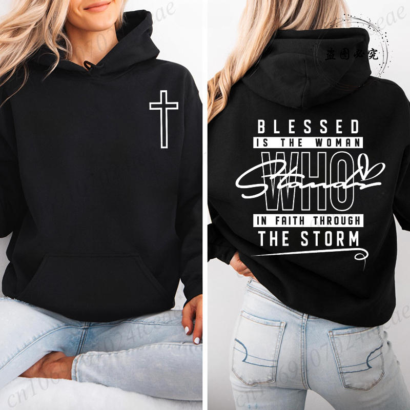 Jesus Faith Blessed Is The Wom - Women'S Fashion Zip Up Hoodies ulasan dan harga