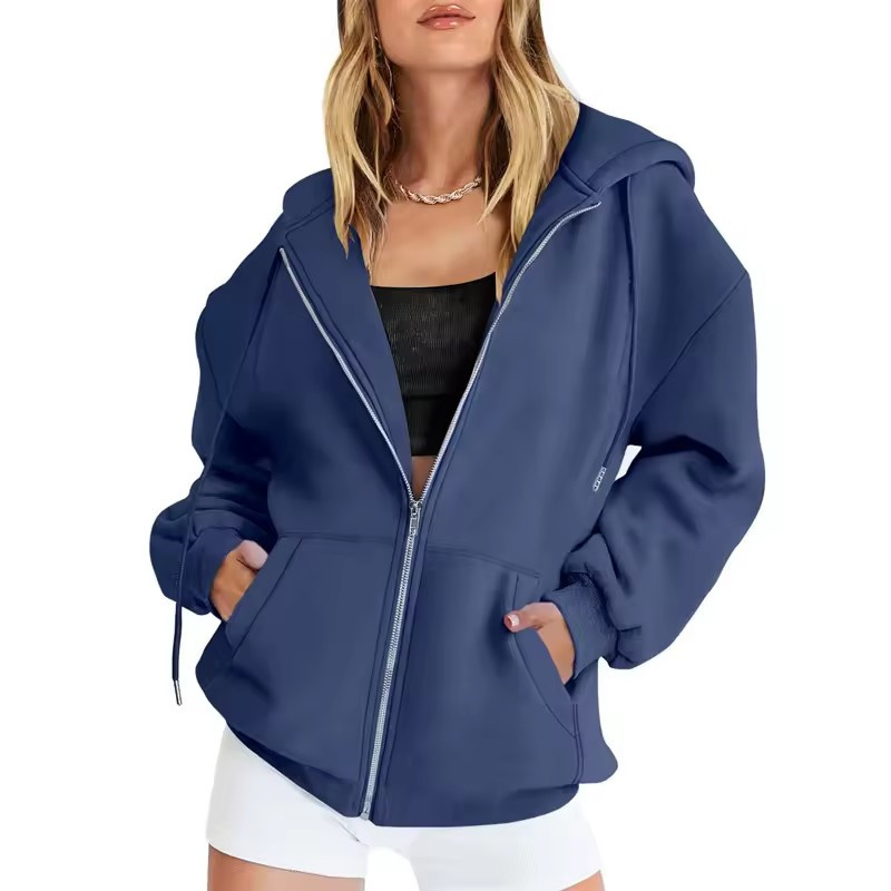 spring autumn Fashion zipper W - Women'S Fashion Zip Up Hoodies ulasan dan harga
