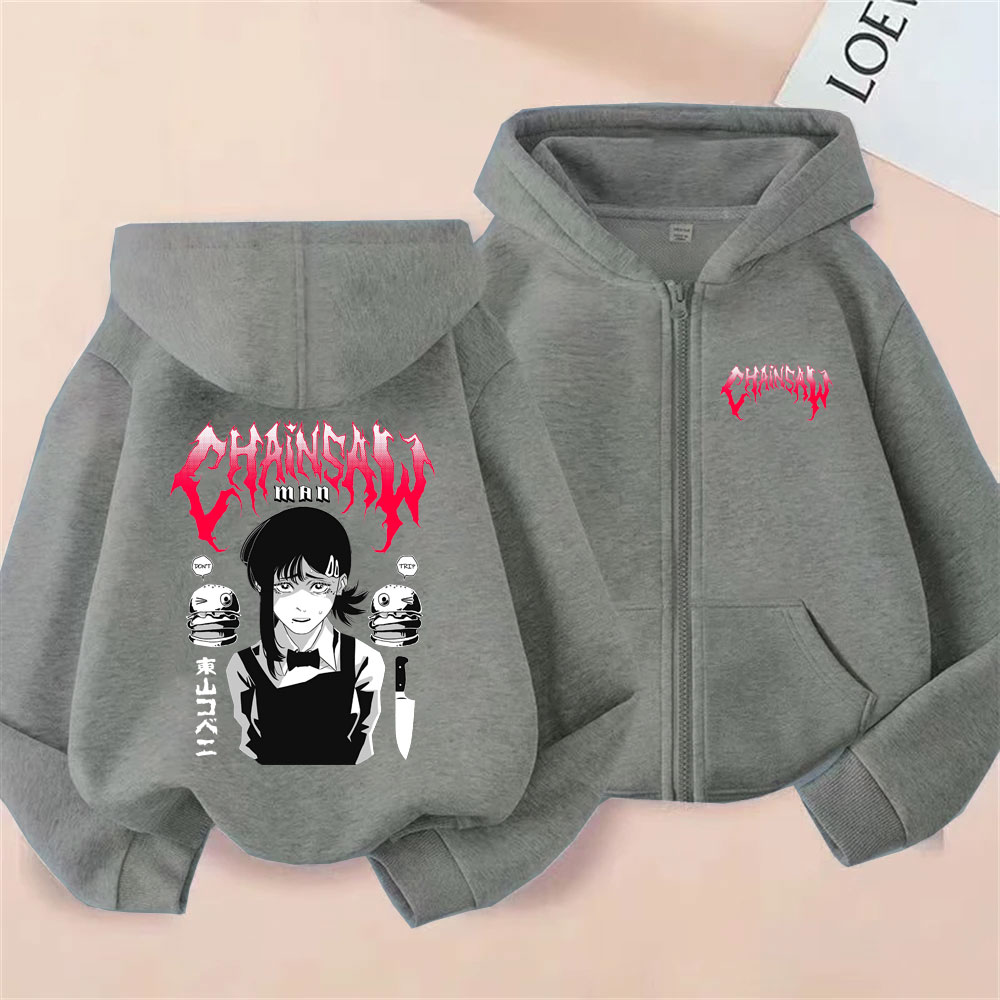 Custom Custom Anime Chainsaw M - Women'S Fashion Zip Up Hoodies ulasan dan harga