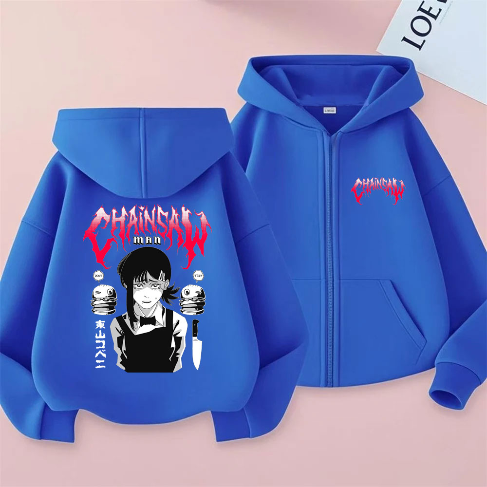 Custom Custom Anime Chainsaw M - Women'S Fashion Zip Up Hoodies ulasan dan harga