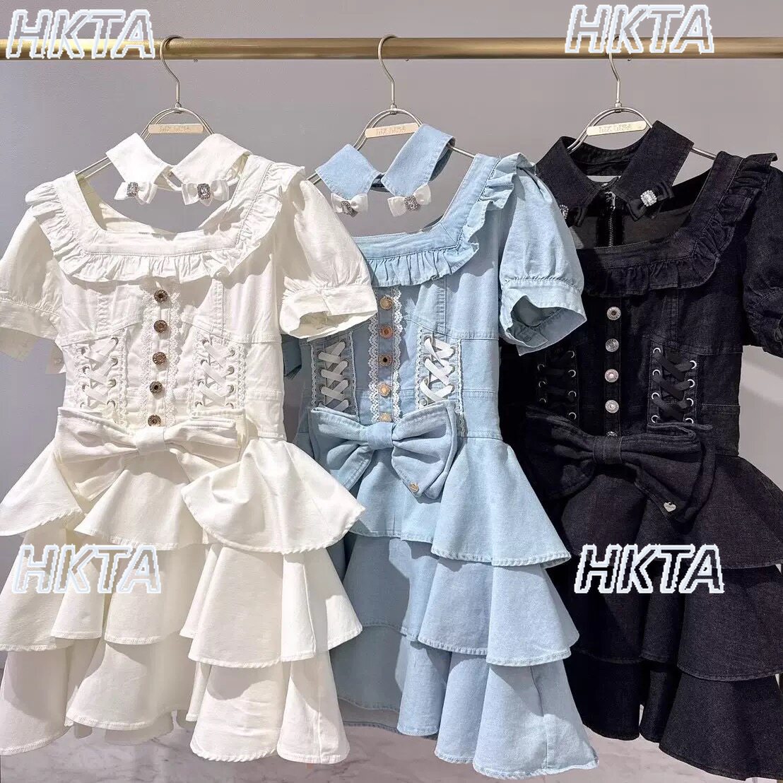 Japanese liz removable collar  - Ruched Dress Mini ulasan dan harga