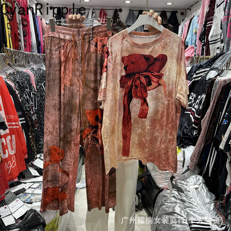 Fashion Spring Summer Women Tw - Tie Dye Two Piece ulasan dan harga