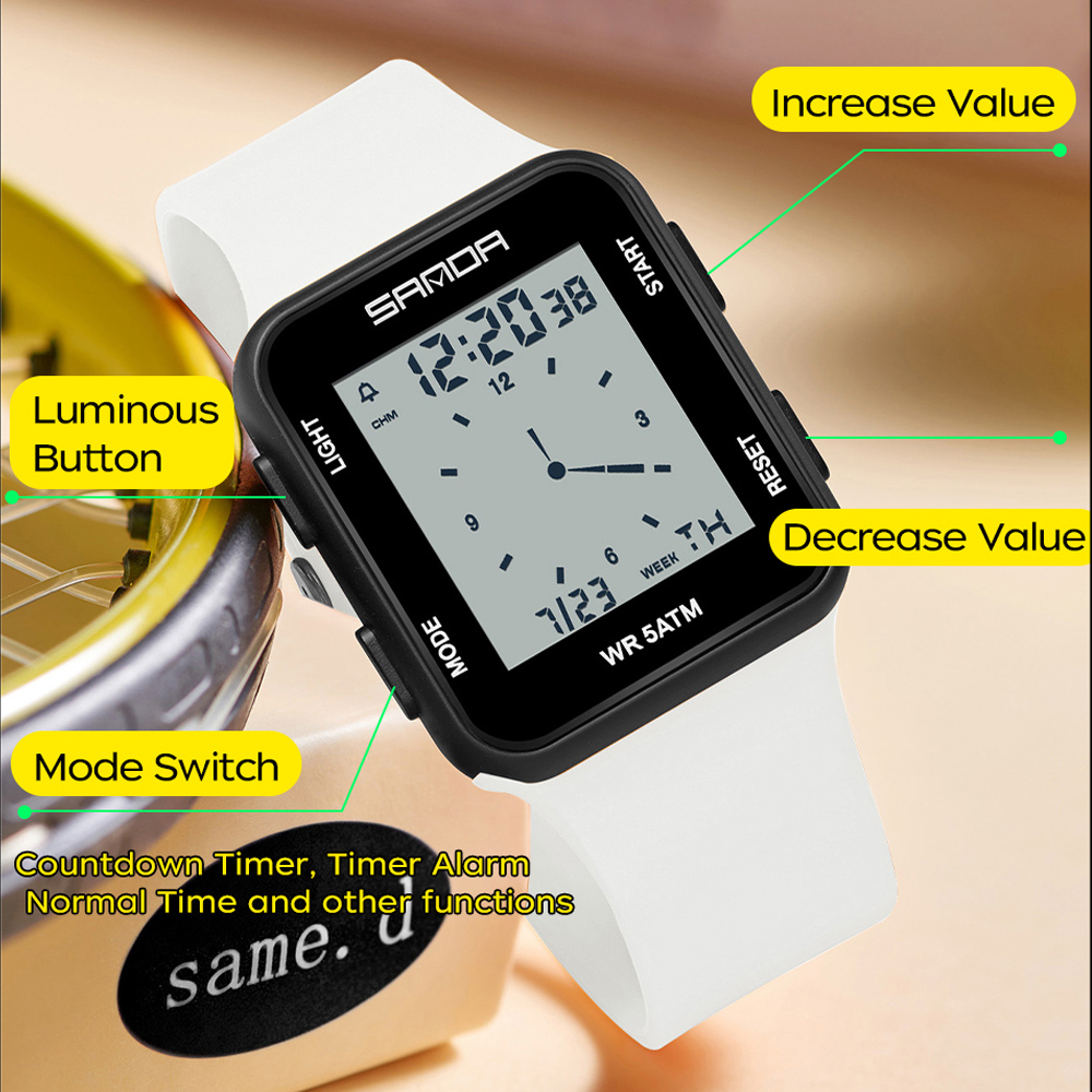 SANDA New Fashion Men Women El - Women Fashion Zone ulasan dan harga
