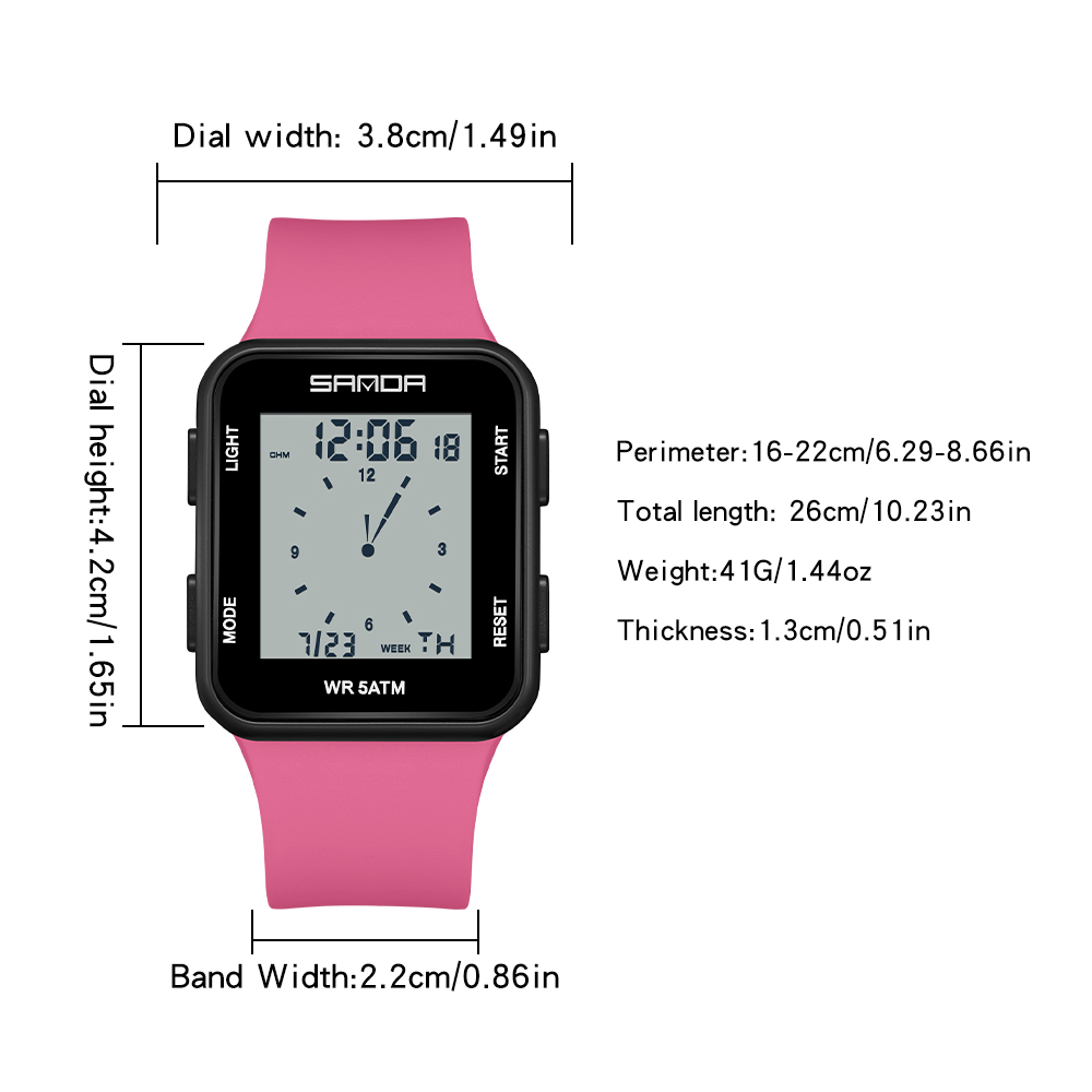 SANDA New Fashion Men Women El - Women Fashion Zone ulasan dan harga
