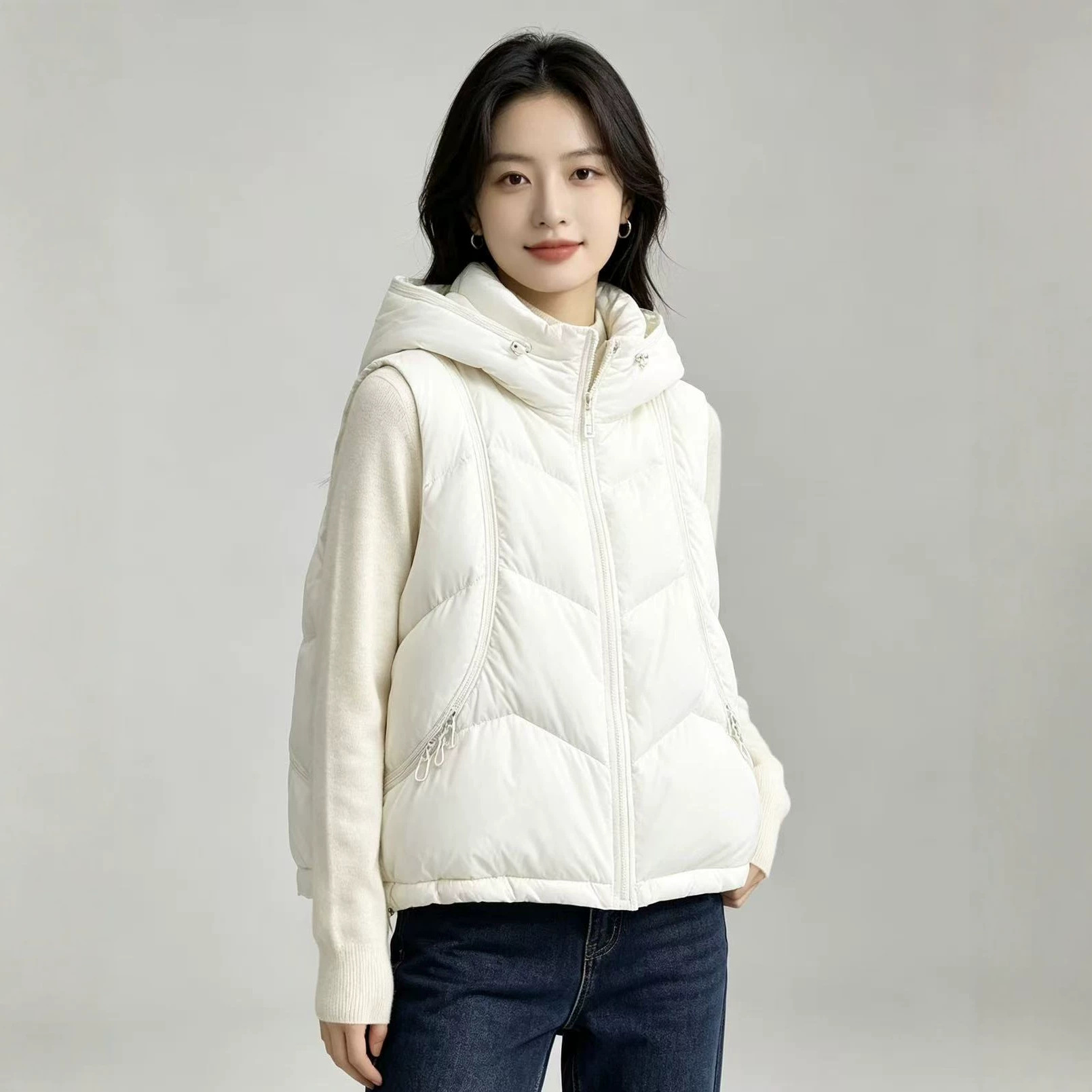 Autumn Winter Women Down Cotto - Puffer Vest Fashion Women ulasan dan harga