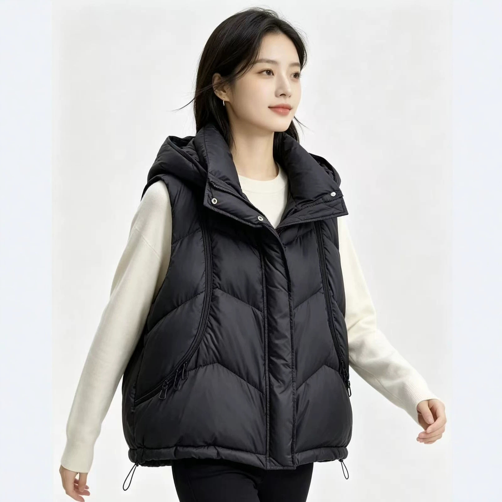 Autumn Winter Women Down Cotto - Puffer Vest Fashion Women ulasan dan harga