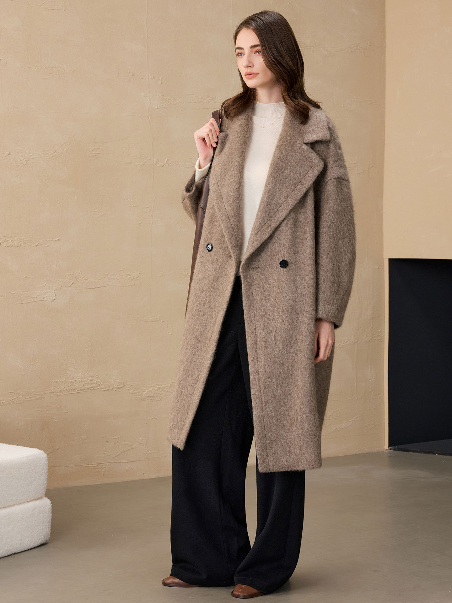 Allingentle Women's Blazer Woo - Women'S Fashion Long Coat ulasan dan harga