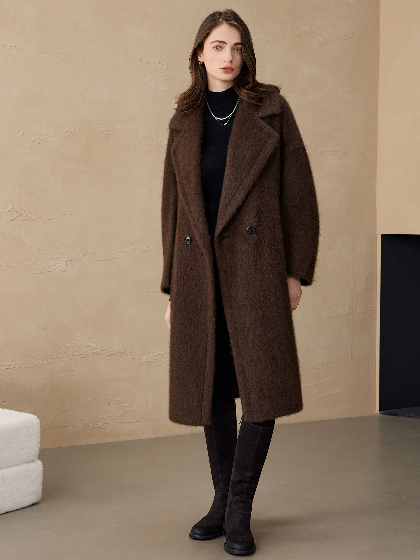 Allingentle Women's Blazer Woo - Women'S Fashion Long Coat ulasan dan harga