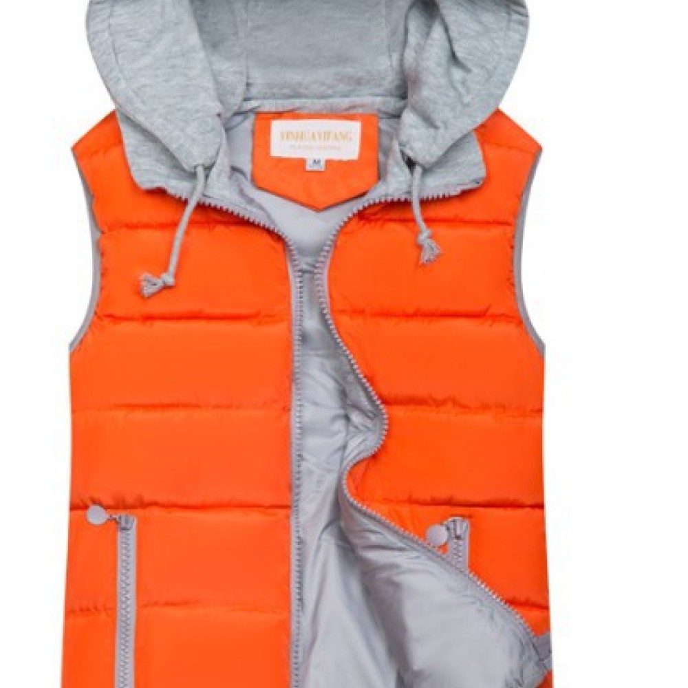 Casual Hooded Padded Vest Wome - Puffer Vest Fashion Women ulasan dan harga