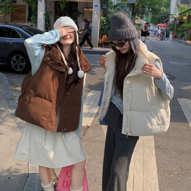Puffer Vest Women Stand Collar - Puffer Vest Fashion Women ulasan dan harga