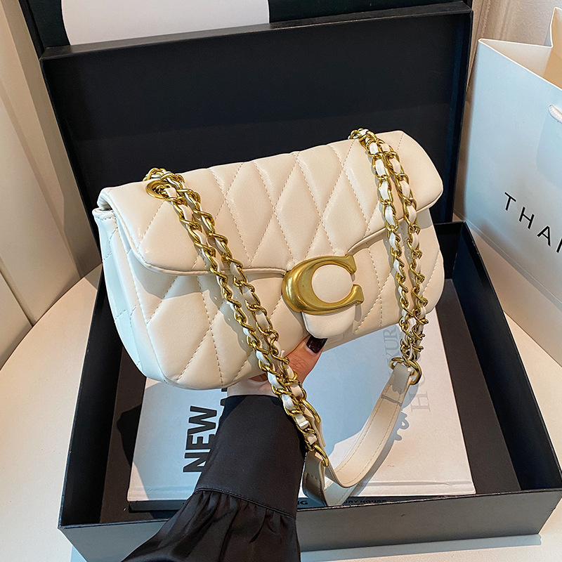 Women Quilted Leather Shoulder - Women Fashion Logo Design ulasan dan harga