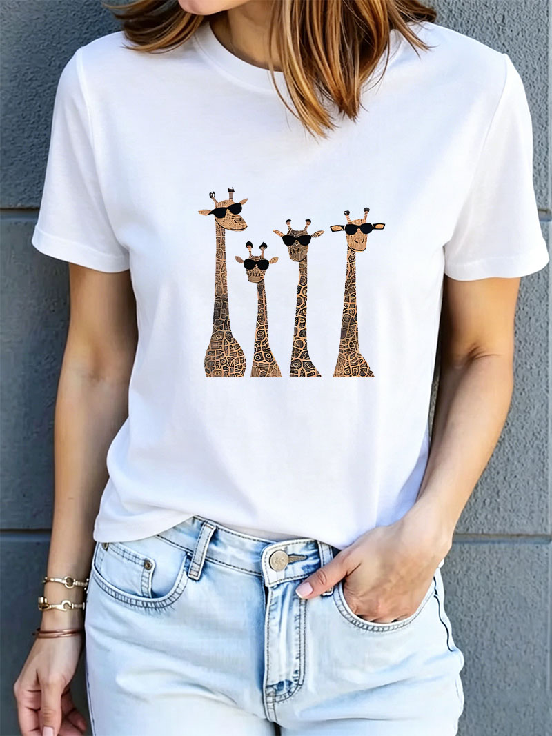 Fashion Cute Giraffe Print Wom - Women'S Fashion In The 90S ulasan dan harga