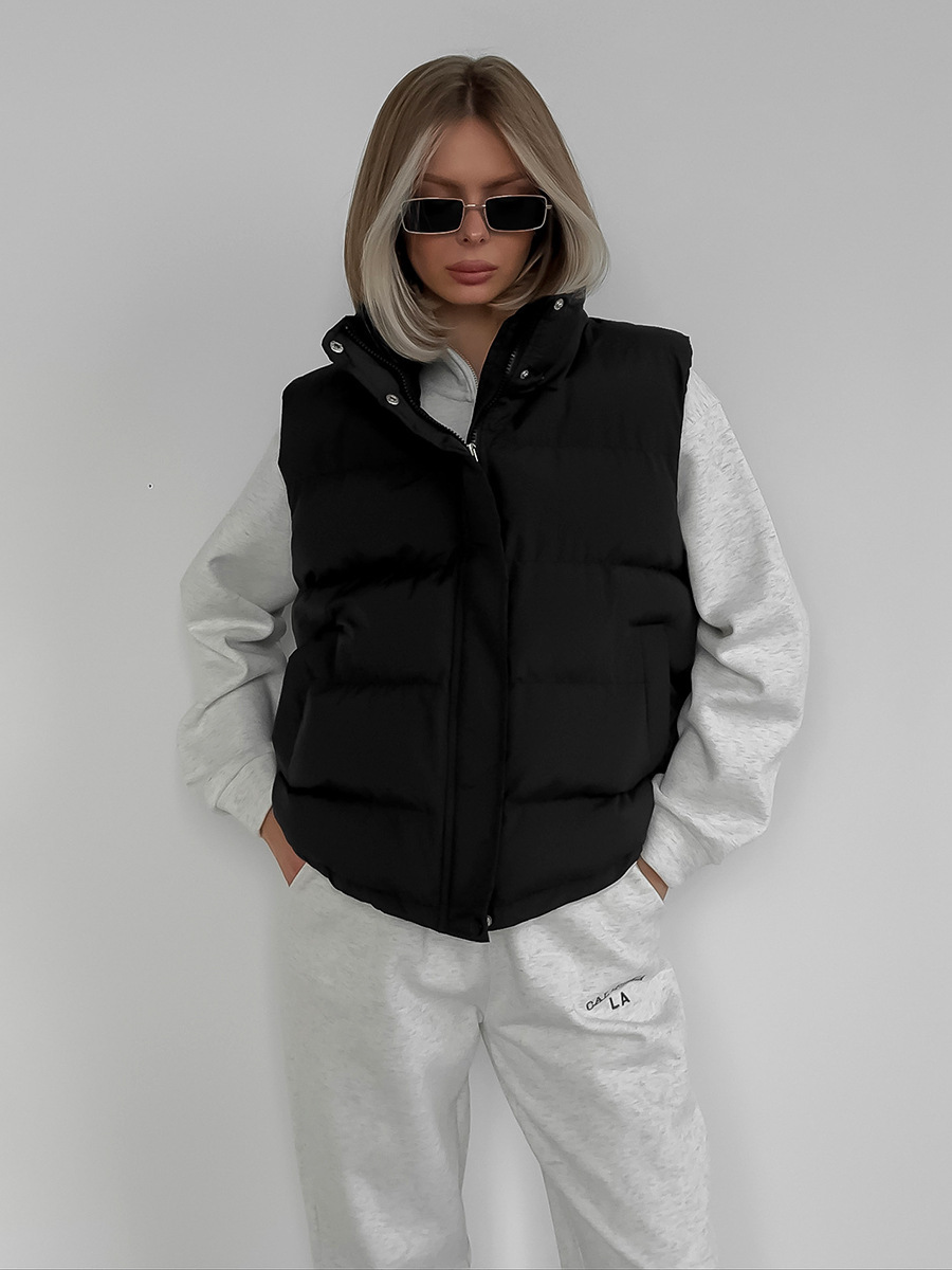 Women's Autumn Winter Sleevele - Puffer Vest Fashion Women ulasan dan harga