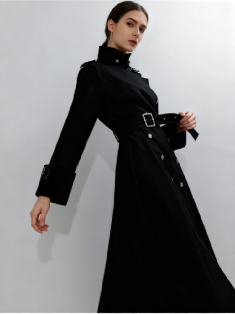 Aesthetic Gothic Style Elegant - Women'S Fashion Long Coat ulasan dan harga