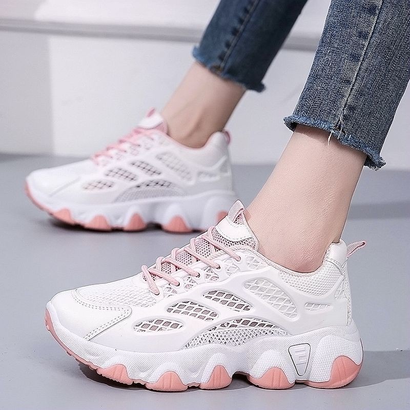 Breathable Mesh Chunky Sneaker - Women'S Fashion Running Shoes ulasan dan harga