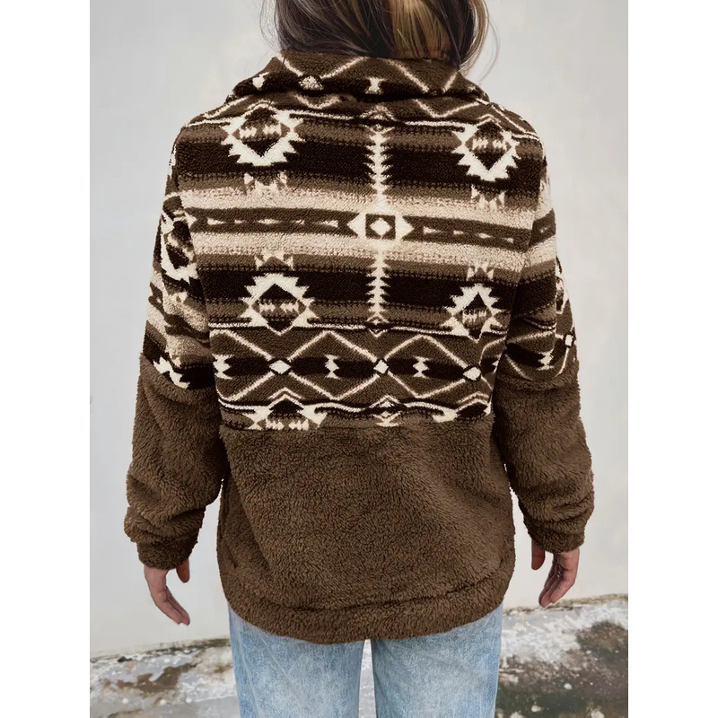 Spot Amazon Geometric Pattern  - Women'S Fashion Jackets Amazon ulasan dan harga