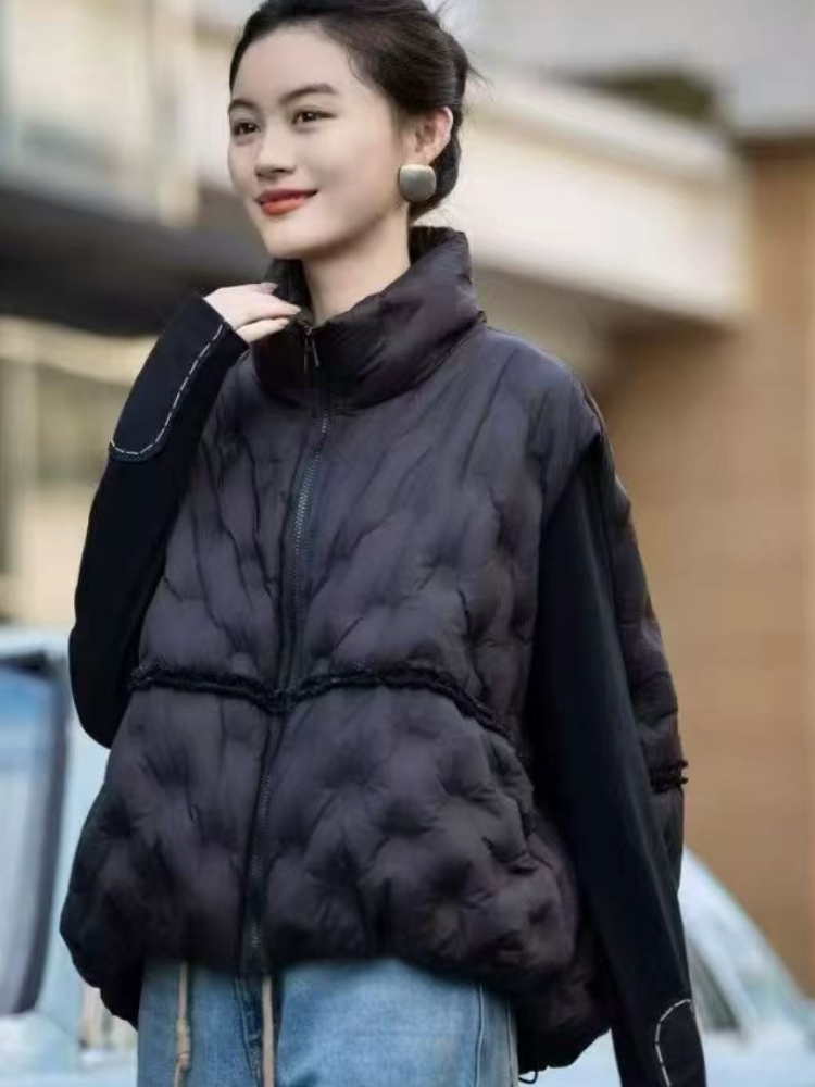 Fashion Y2k Down Vest Women Wi - Puffer Vest Fashion Women ulasan dan harga