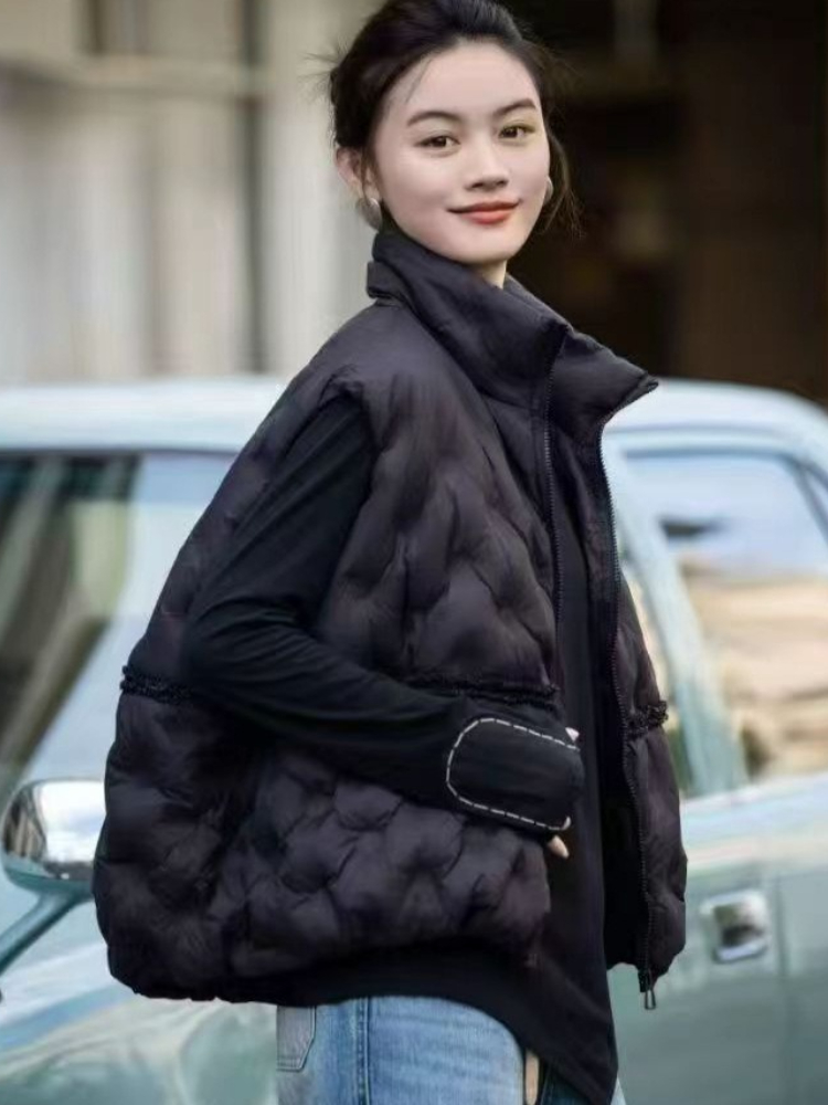 Fashion Y2k Down Vest Women Wi - Puffer Vest Fashion Women ulasan dan harga