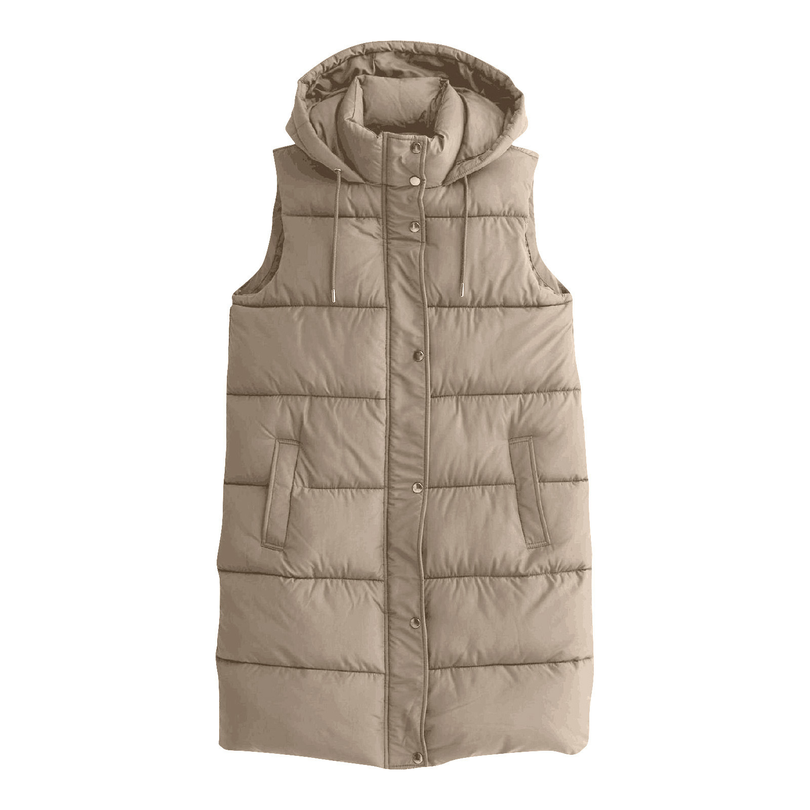 Womens Long Vest Winter Jacket - Puffer Vest Fashion Women ulasan dan harga