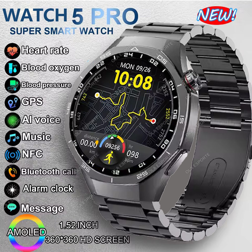 New Watch 5 Pro Smart Watch 1. - Women Fashion Zone ulasan dan harga