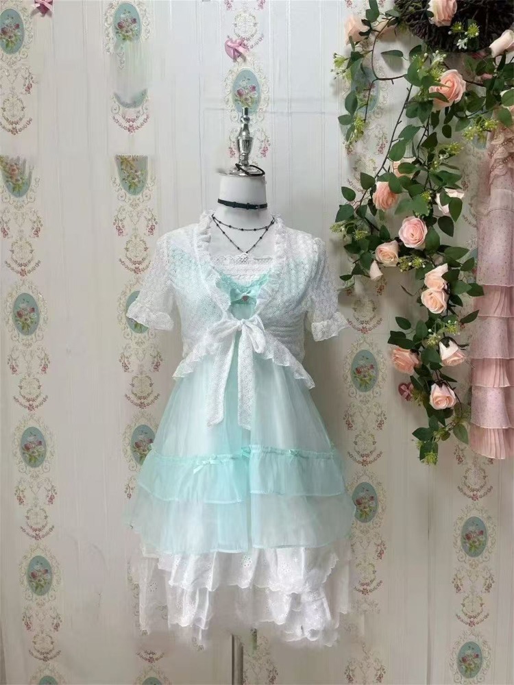 Japanese Kawaii Sweet Cute 2 P - Ruched Dress Mini ulasan dan harga