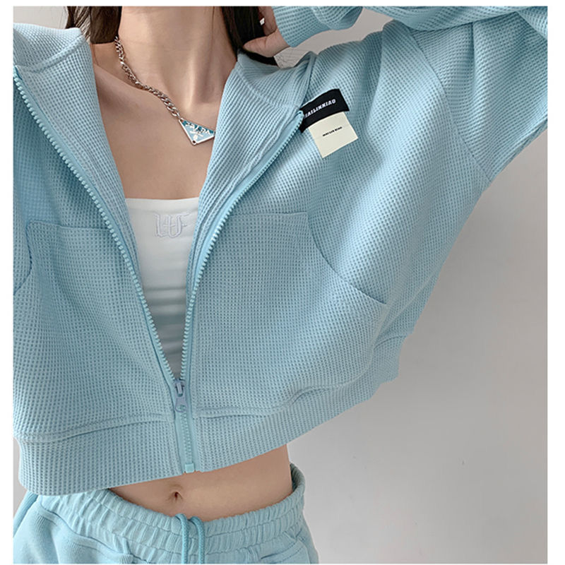 Harajuku Women Sweatshirts Kor - Women'S Fashion Zip Up Hoodies ulasan dan harga