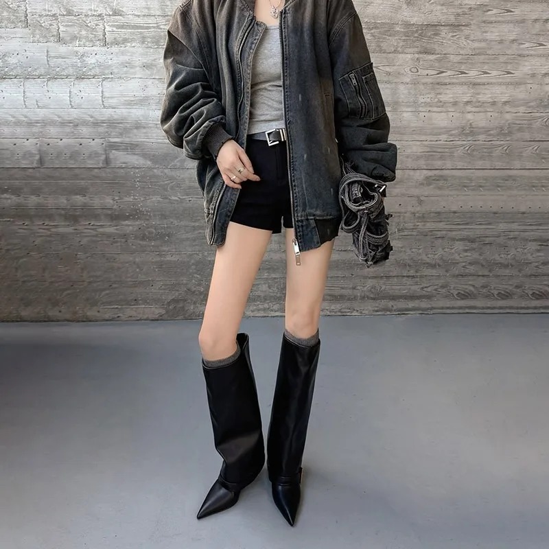 Women's Knee-high Boots Classi - Women'S Fashion Trousers ulasan dan harga