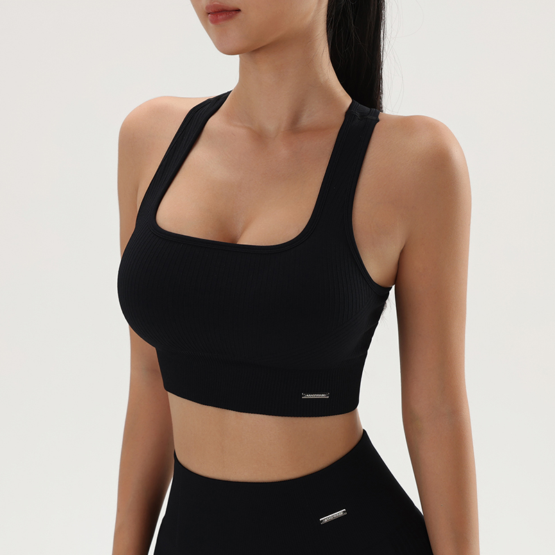 Women Seamless Ribbed Crop Tan - Bra Top Seamless ulasan dan harga