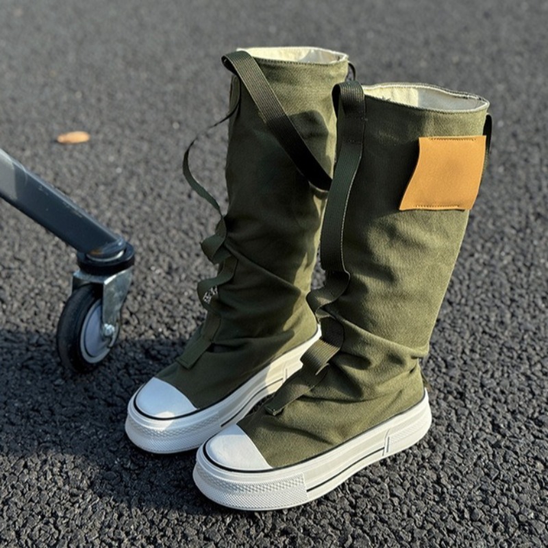 Womens Boots Fashion Stacking  - Women'S Fashion Trousers ulasan dan harga