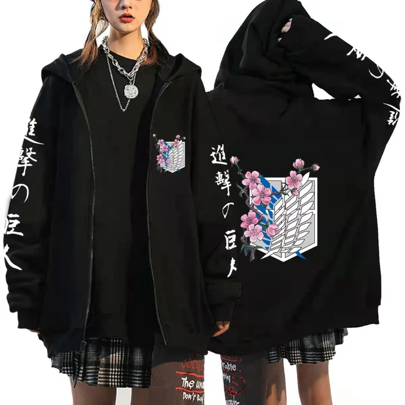 Anime Zipper Hoodie Sports Coa - Women'S Fashion Zip Up Hoodies ulasan dan harga